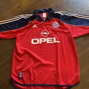 BAYERN MUNICH 1999 2001 HOME FOOTBALL SHIRT SOCCER JERSEY ADIDAS sz XL MEN